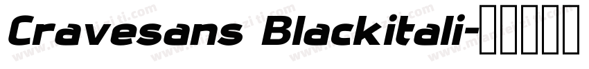 Cravesans Blackitali字体转换